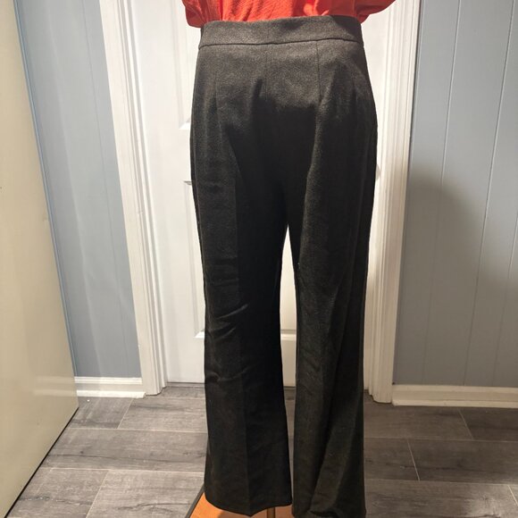 Land's End Wool Pants Charcoal Gray Size 12 NWT - Picture 3 of 9
